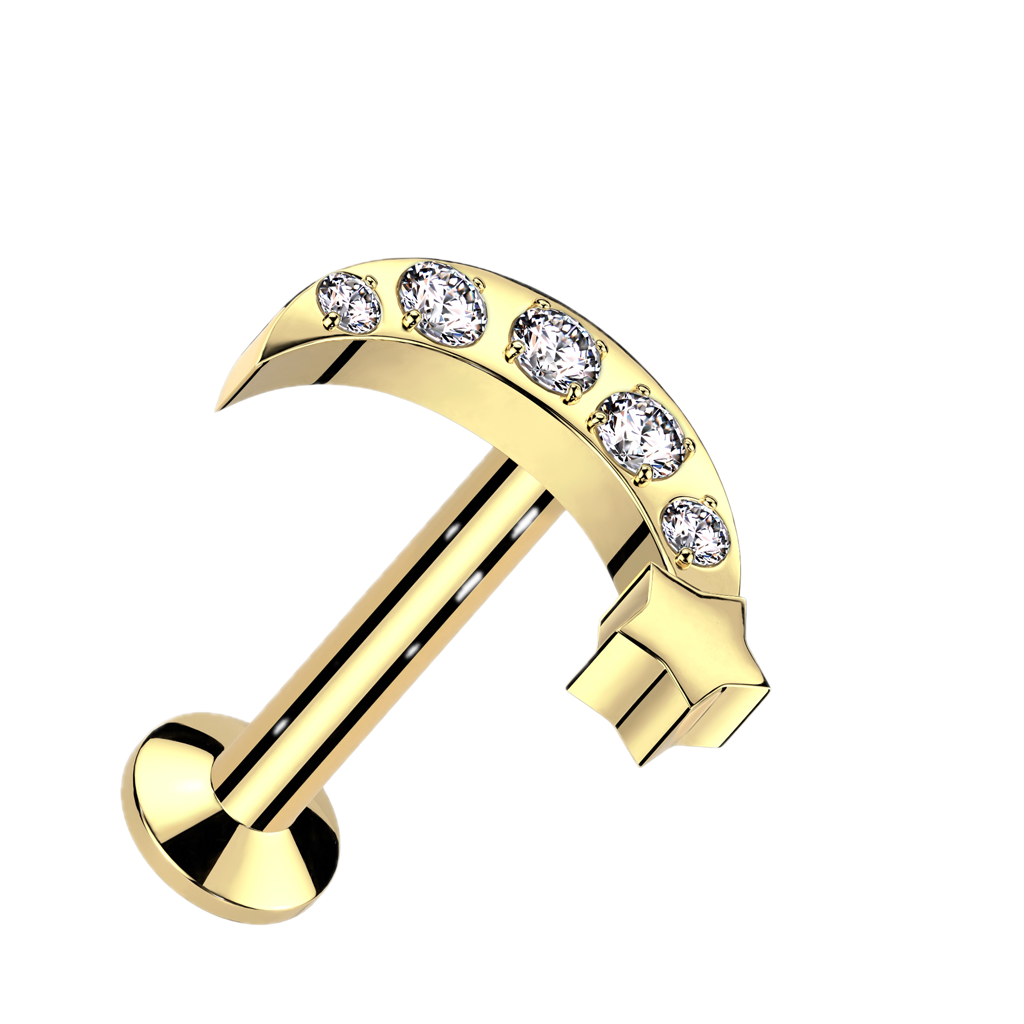 Moonlit Star Flatback Stud