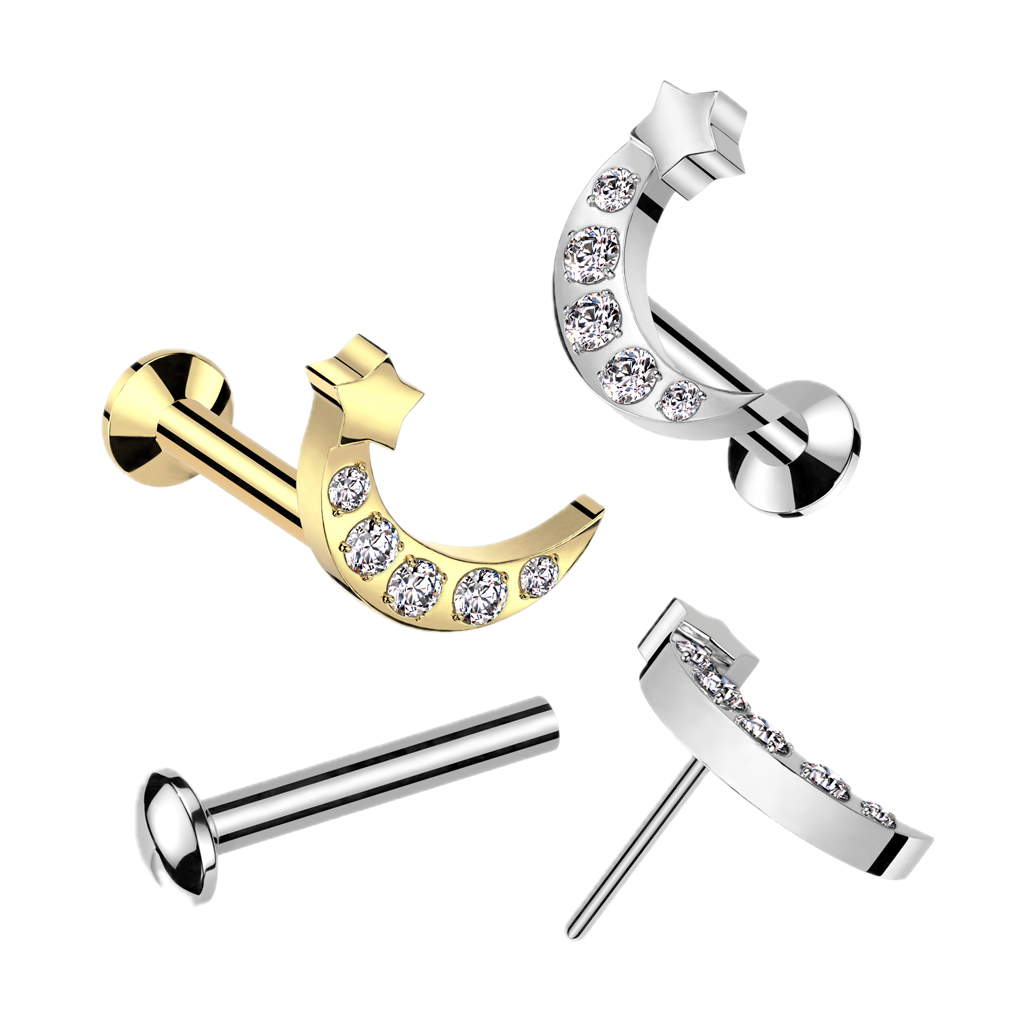 Moonlit Star Flatback Stud