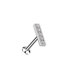 Bar Sparkle Flatback Stud