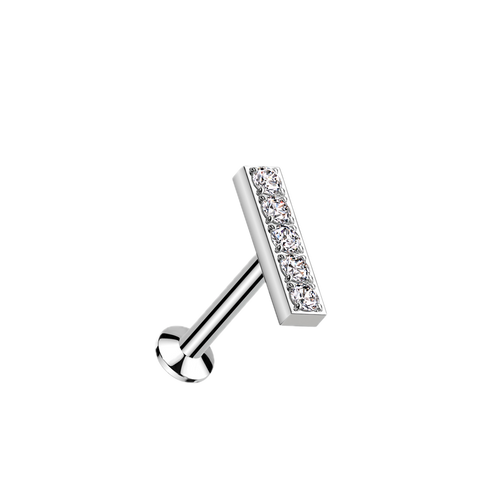 Bar Sparkle Flatback Stud