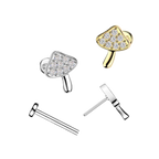 Little Mushroom Flatback Stud