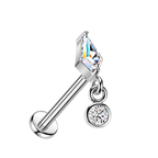 Kite Drop Flatback Stud