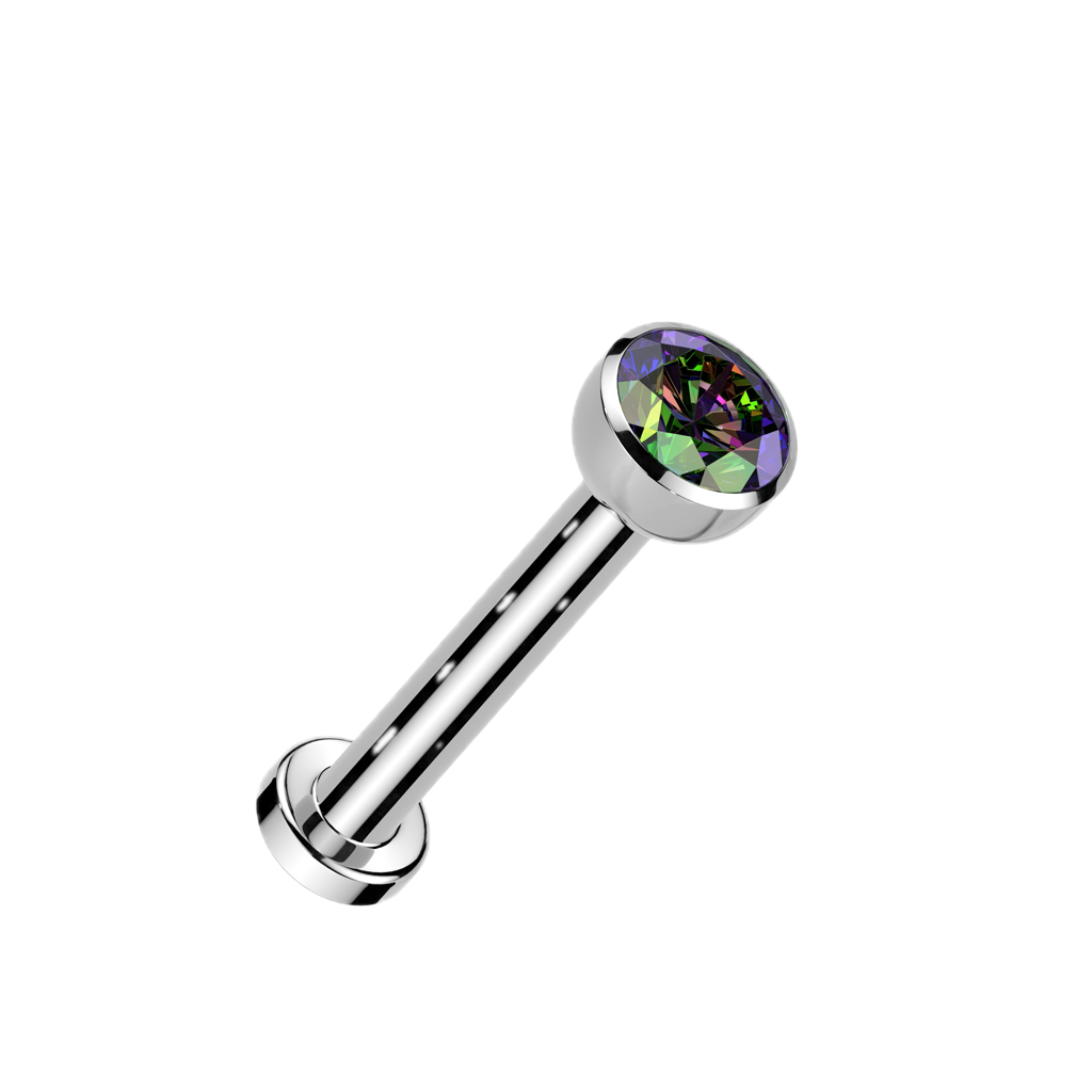 Sparkle Ball Titanium Flatback Stud