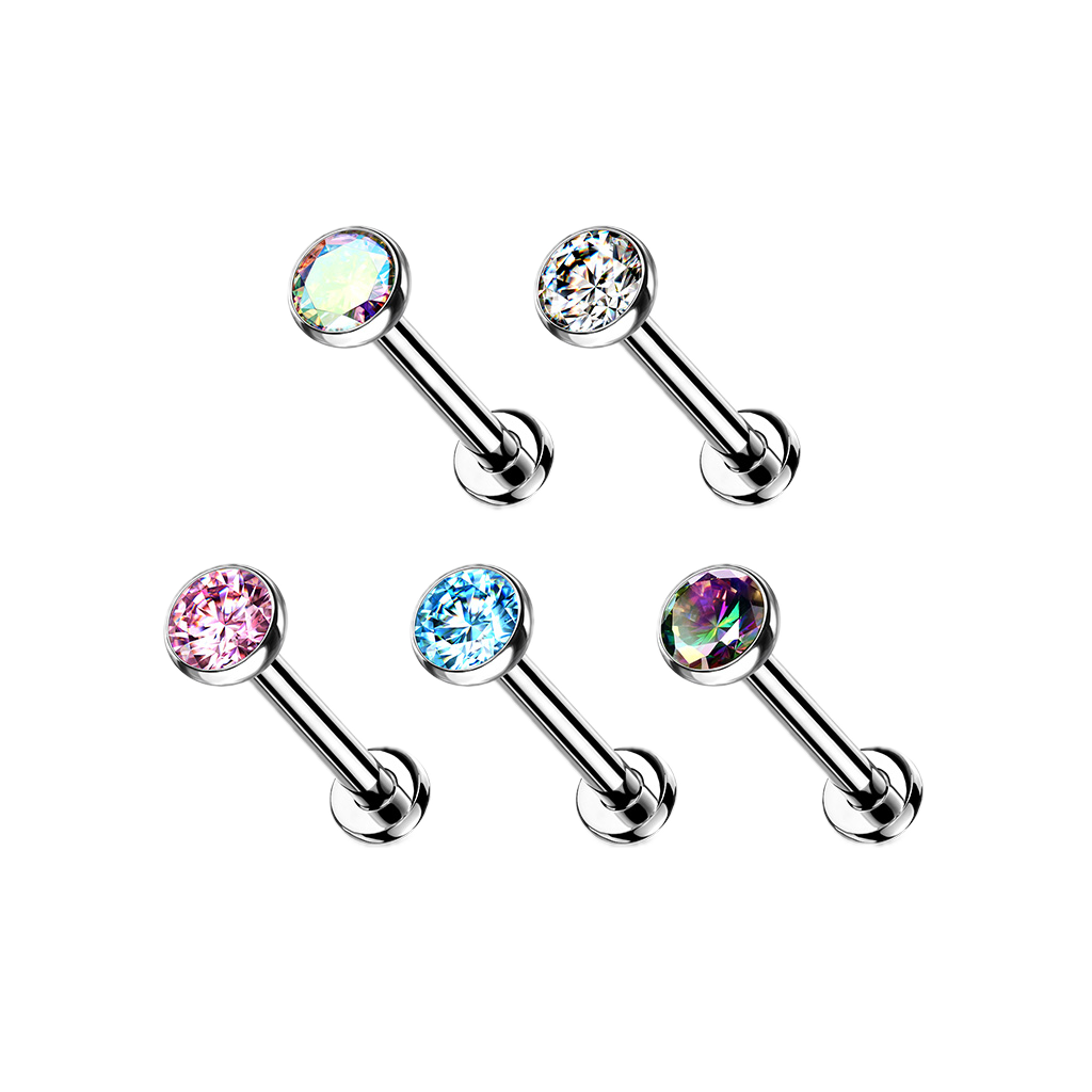 Sparkle Ball Titanium Flatback Stud