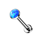 Opal Orb Titanium Flatback Stud