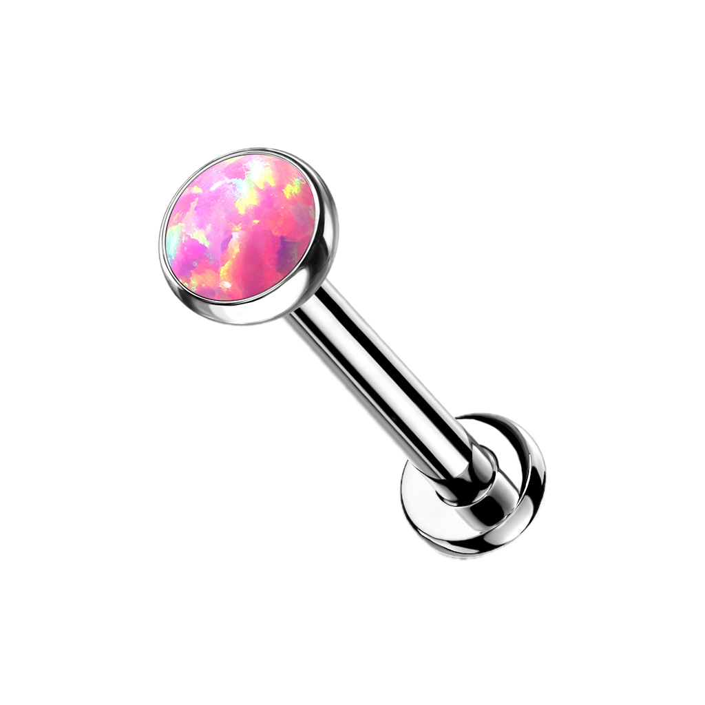 Opal Orb Titanium Flatback Stud