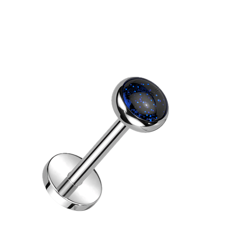Earth Stone Titanium Flatback Stud