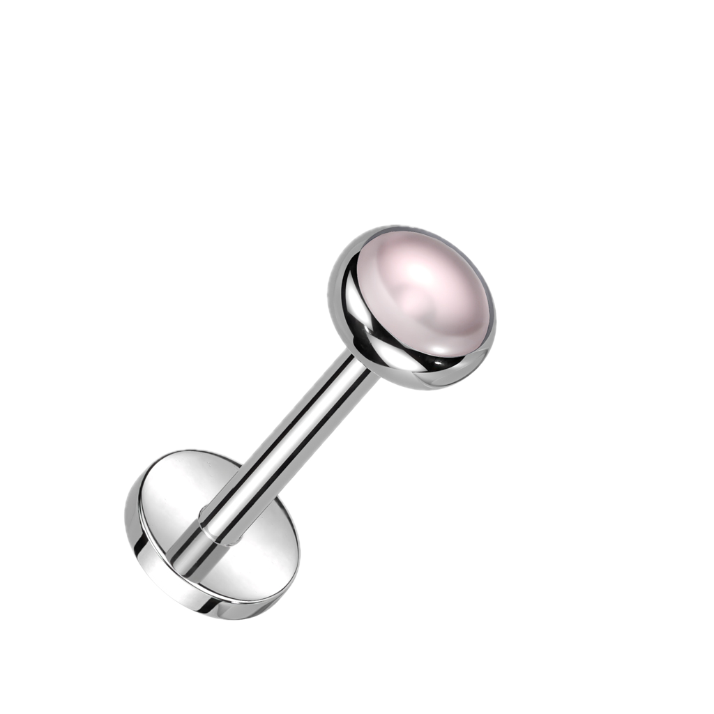 Earth Stone Titanium Flatback Stud