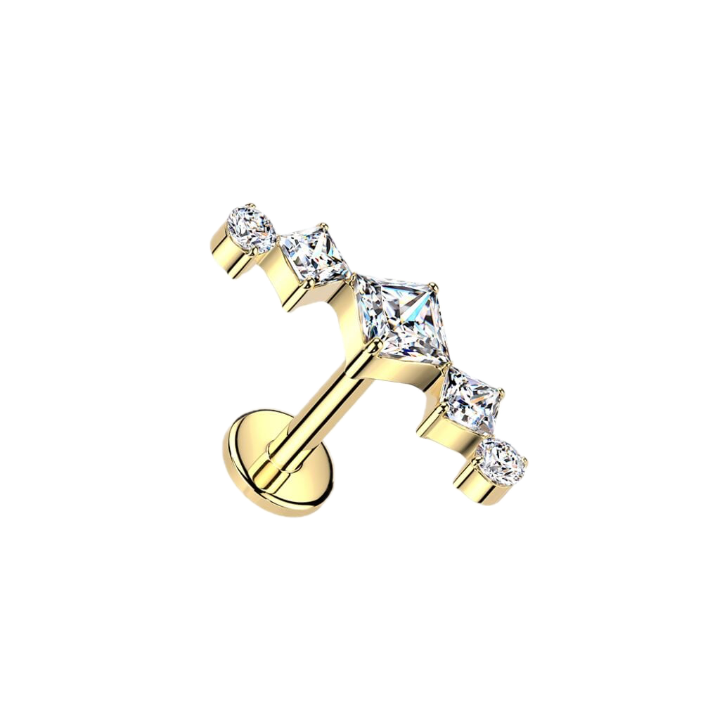 Sparkle Fan Titanium Flatback Stud