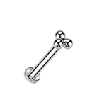 Trinity Dot Titanium Flatback Stud