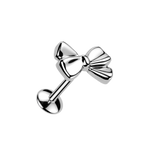 Little Ribbon Titanium Flatback Stud