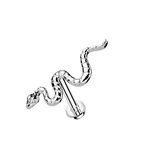 Slither Titanium Flatback Stud