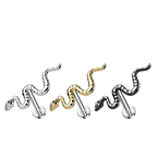 Slither Titanium Flatback Stud