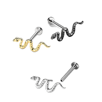 Slither Titanium Flatback Stud