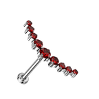 Sparkle Curve Titanium Flatback Stud