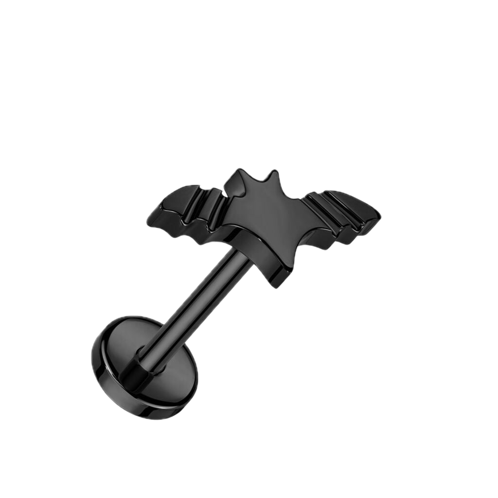 Little Bat Titanium Flatback Stud