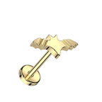 Little Bat Titanium Flatback Stud