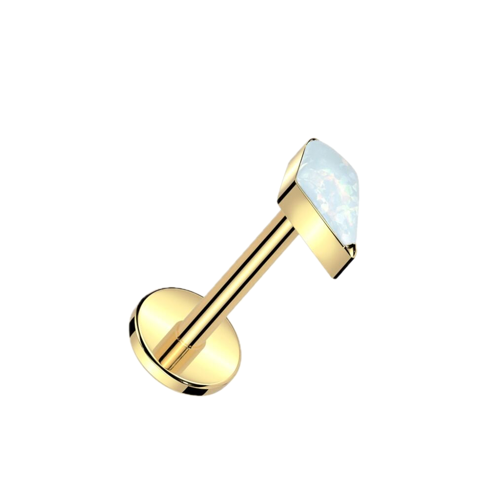 Spearhead Titanium Flatback Stud