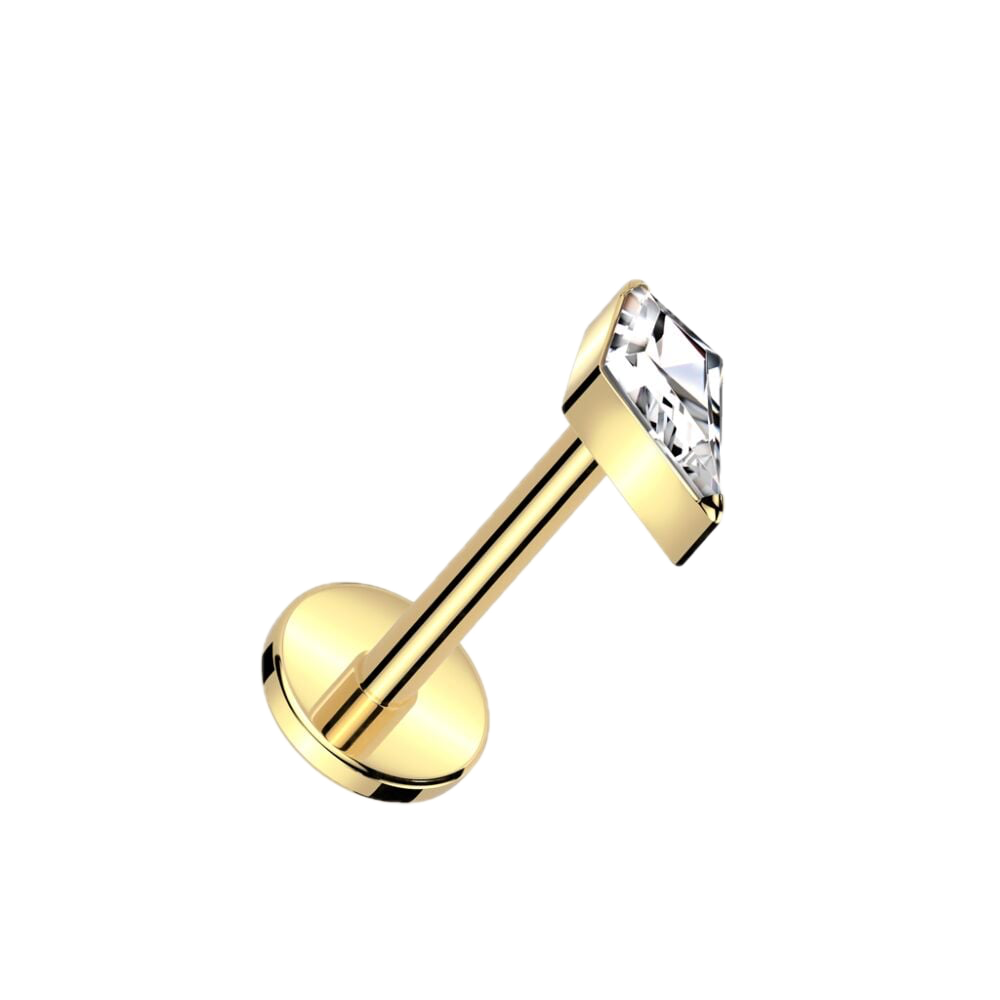 Spearhead Titanium Flatback Stud