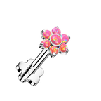 Opal Bloom Titanium Flatback Stud