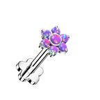 Opal Bloom Titanium Flatback Stud
