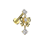 Ribbon Drop Flatback Stud
