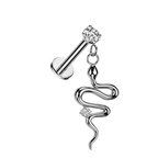 Snake Charm Flatback Stud