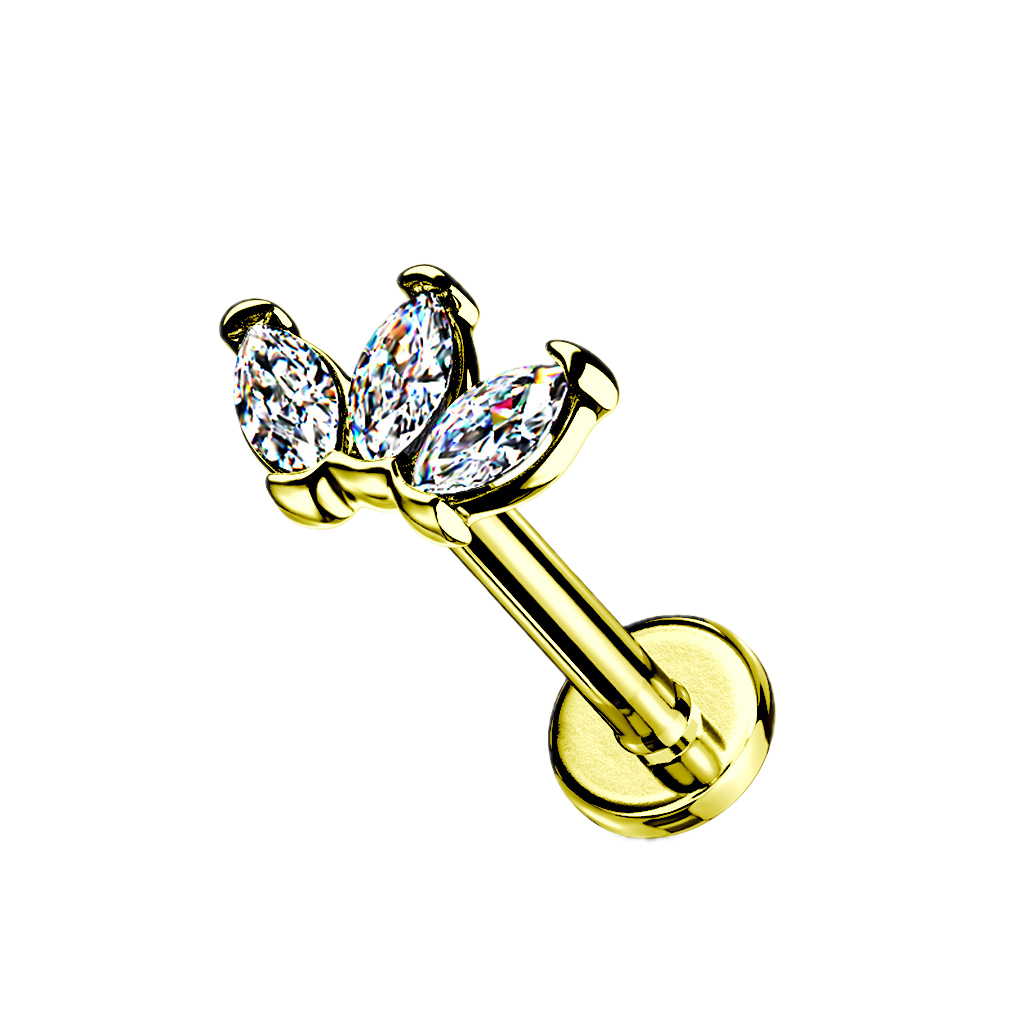 Triple Spark Flatback Stud