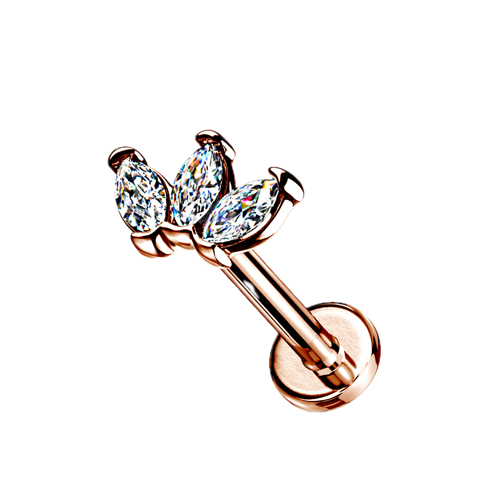 Triple Spark Flatback Stud