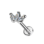Triple Spark Flatback Stud