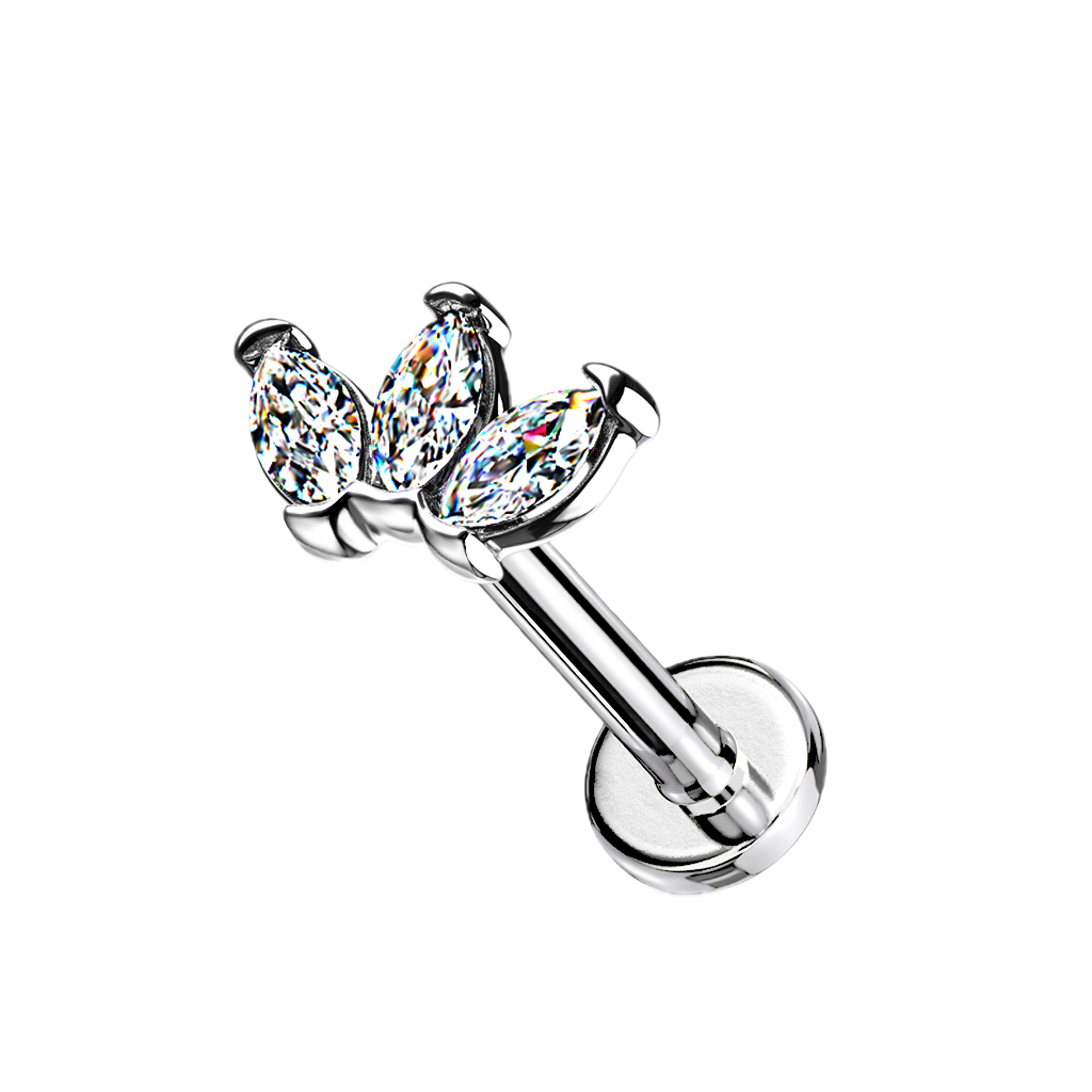 Triple Spark Flatback Stud