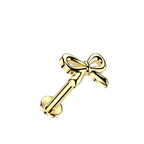 Ribbon Curl Flatback Stud