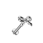 Ribbon Curl Flatback Stud