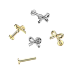 Ribbon Curl Flatback Stud