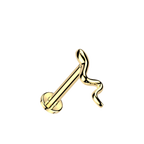 Slinky Snake Flatback Stud