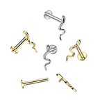 Slinky Snake Flatback Stud