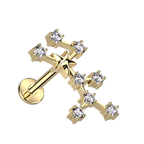 Golden Starsign Flatback Stud