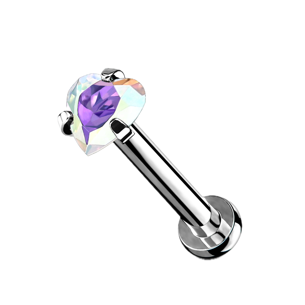 Tiny Heart Flatback Stud