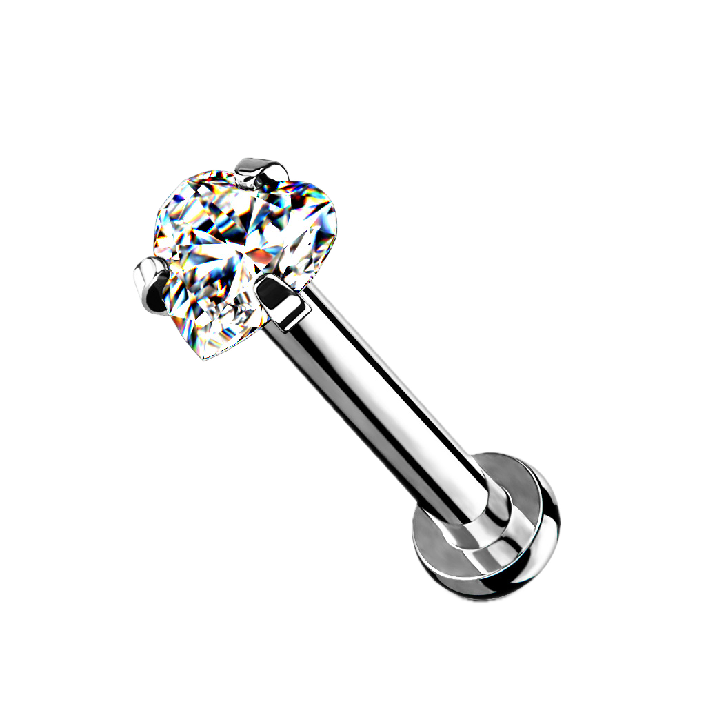 Tiny Heart Flatback Stud
