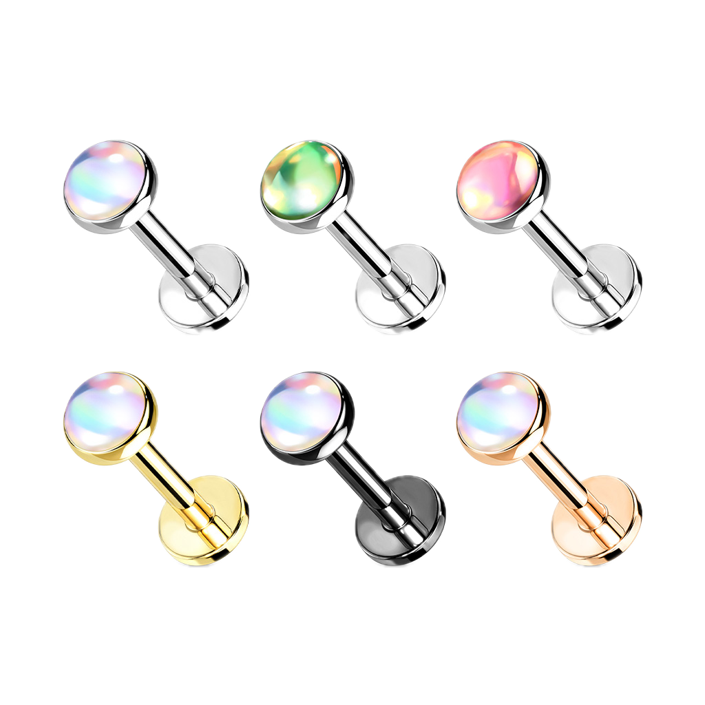 Iridescent Glow Flatback Stud