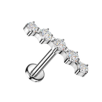 Curved Sparkle Flatback Stud