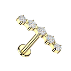 Curved Sparkle Flatback Stud