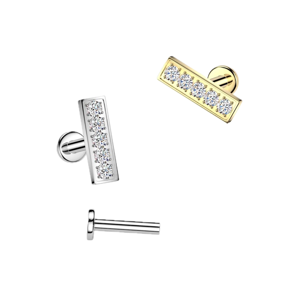 Sparkle Bar Flatback Stud