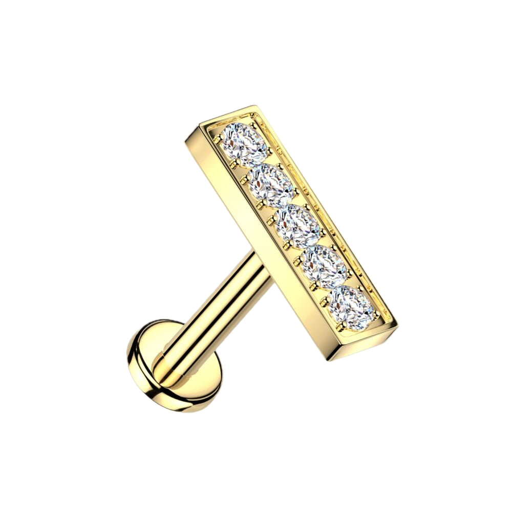 Sparkle Bar Flatback Stud