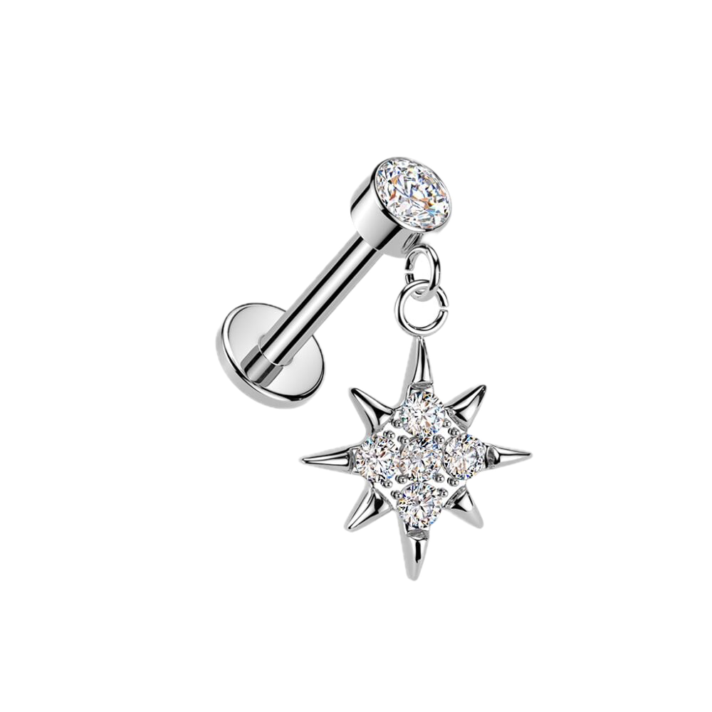 Starburst Charm Flatback Stud
