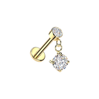 Circle Drop Flatback Stud