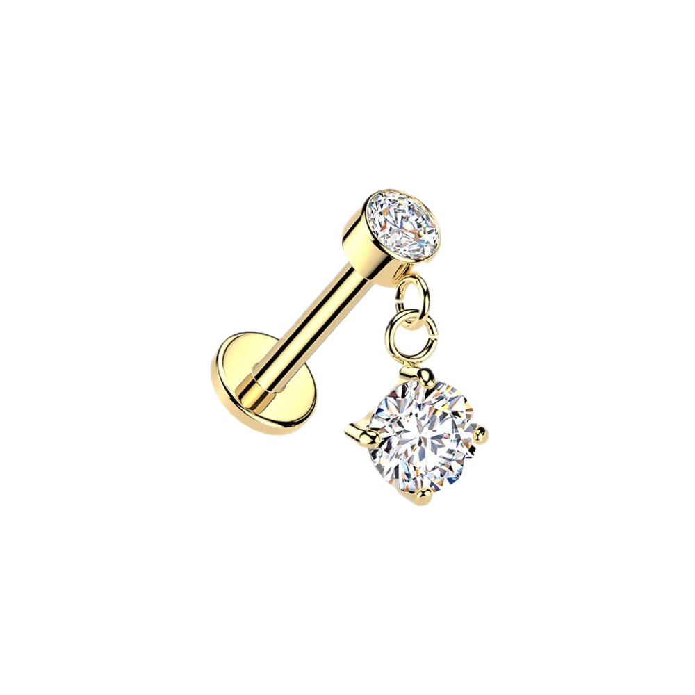 Circle Drop Flatback Stud