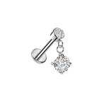 Circle Drop Flatback Stud