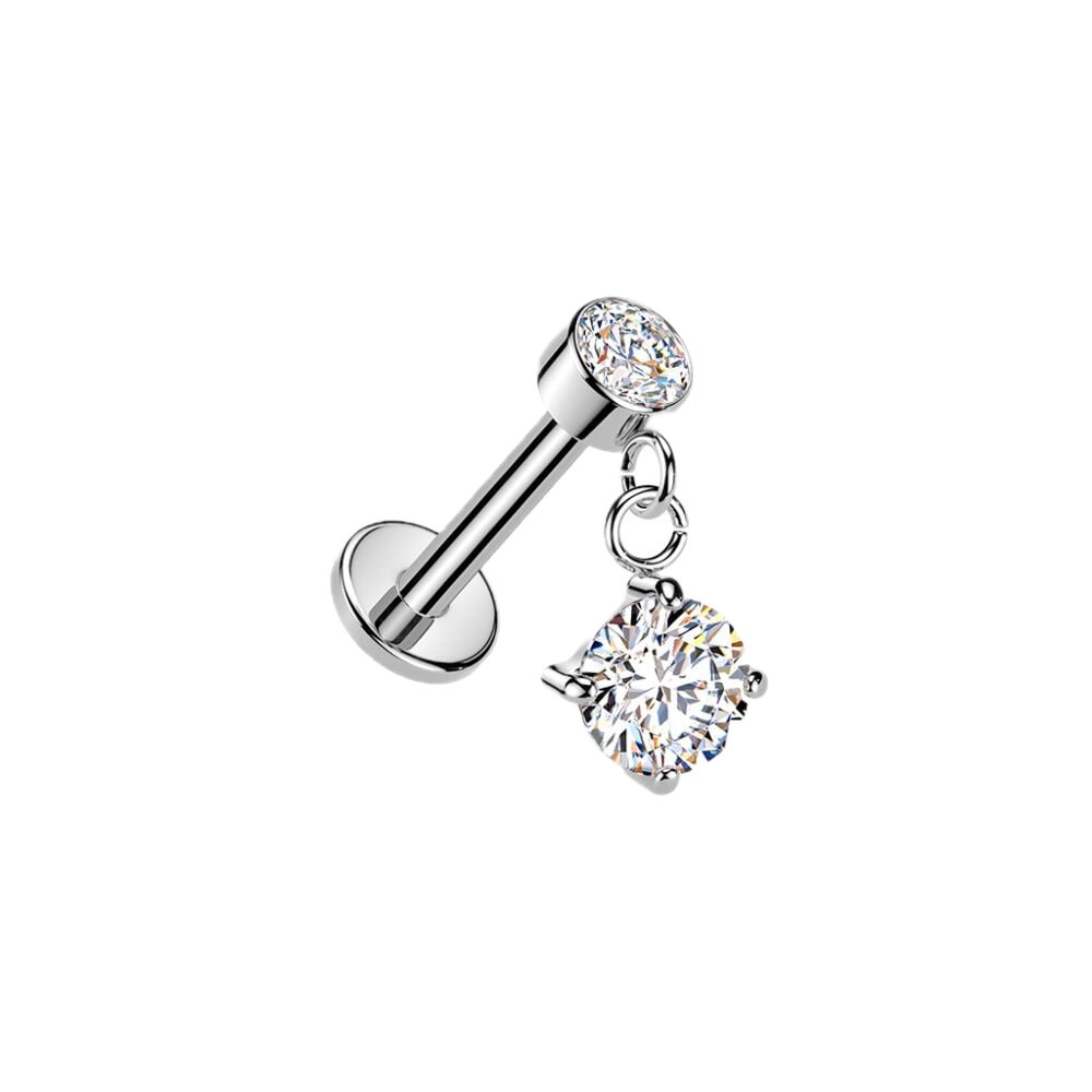 Circle Drop Flatback Stud