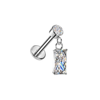 Sparkle Rectangle Flatback Stud